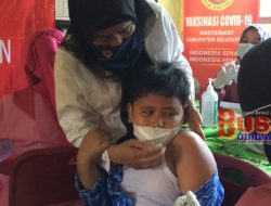 Dinkes Kab Mojokerto dan BIN Jawa Timur ,Bahu Membahu Gencarkan Vaksinasi Anak.