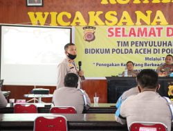 Polda Aceh Gelar Penyuluhan Hukum Terkait Penegakan KKEP Berkeadilan di Lhokseumawe