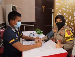 Peringati HUT Polri Ke-76 Polres Subang Gelar Giat Donor Darah