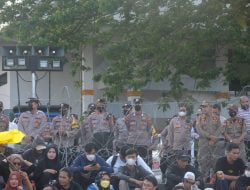 Polda Lampung monitoring unjuk rasa yang berjalan dengan damai dan aman