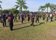 Tingkatkan Sinergitas, Polres Lhokseumawe Bersama TNI Olahraga Bersama di Denarhanud